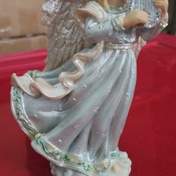 Angel Figure with Harp 