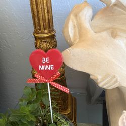 Valentine's Day "Be Mine" heart shaped pick