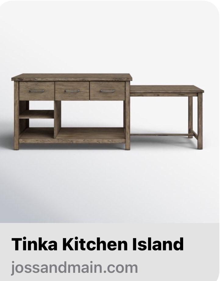 Joss and Main Kitchen Island -Free must pick up ASAP