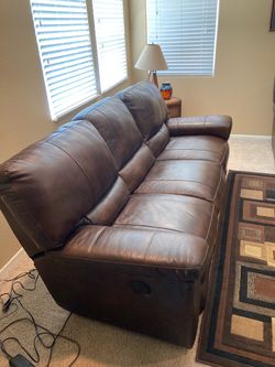 Leather Couch and matching Recliner Chair