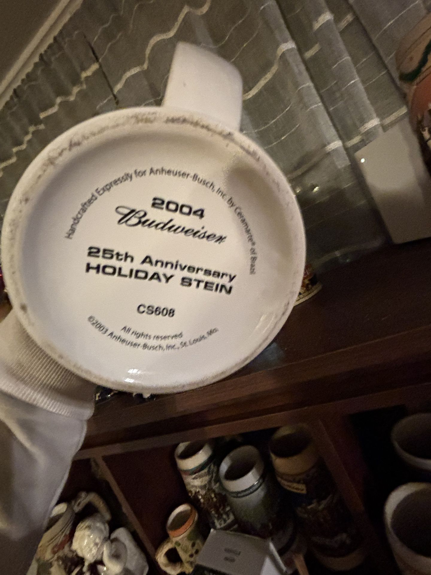 2004 Budweiser Beer Stein