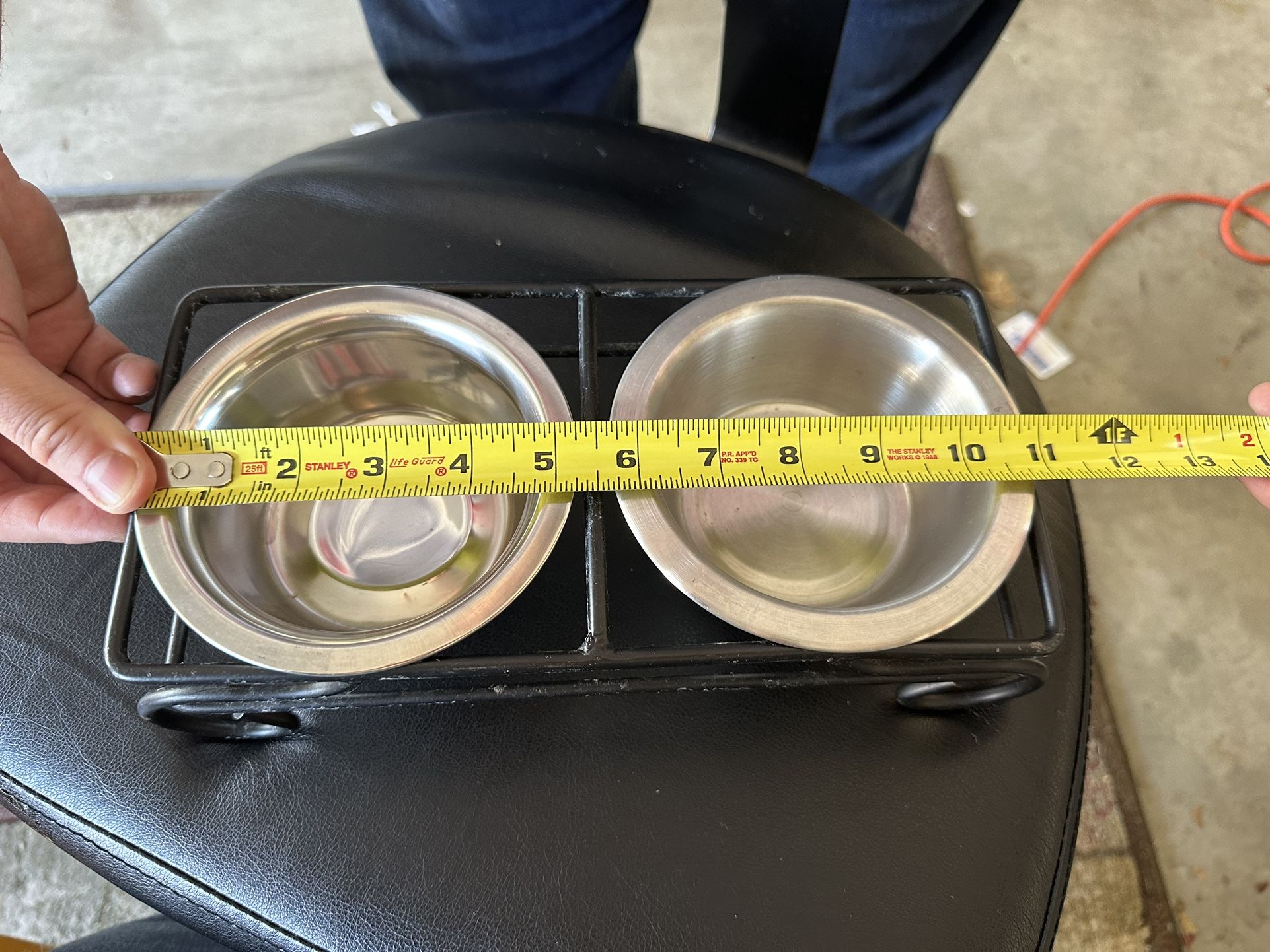 Standing Dog Bowl Set For Small Dogs