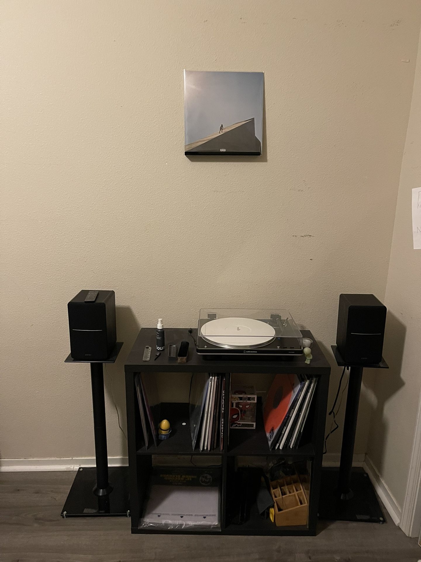 Vinyl Set Up With BT Audio Technica And BT Edifier Speakers