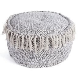 Boho Round Floor Cushion Pouf