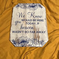 Sign For Wedding Memorial