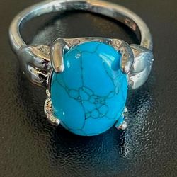 KYANITE NEW SIZE 9 STAINLESS STEEL  RING