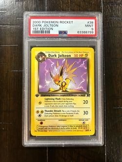 PSA 9 Dark Jolteon Team Rocket 1st Edition Regular ENG 2000 38/82 Pokemon