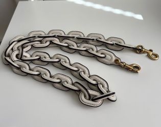 Coach Leather Chain Strap