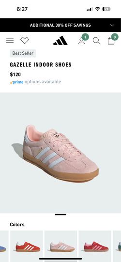 GAZELLE INDOOR SHOES size 8 pink