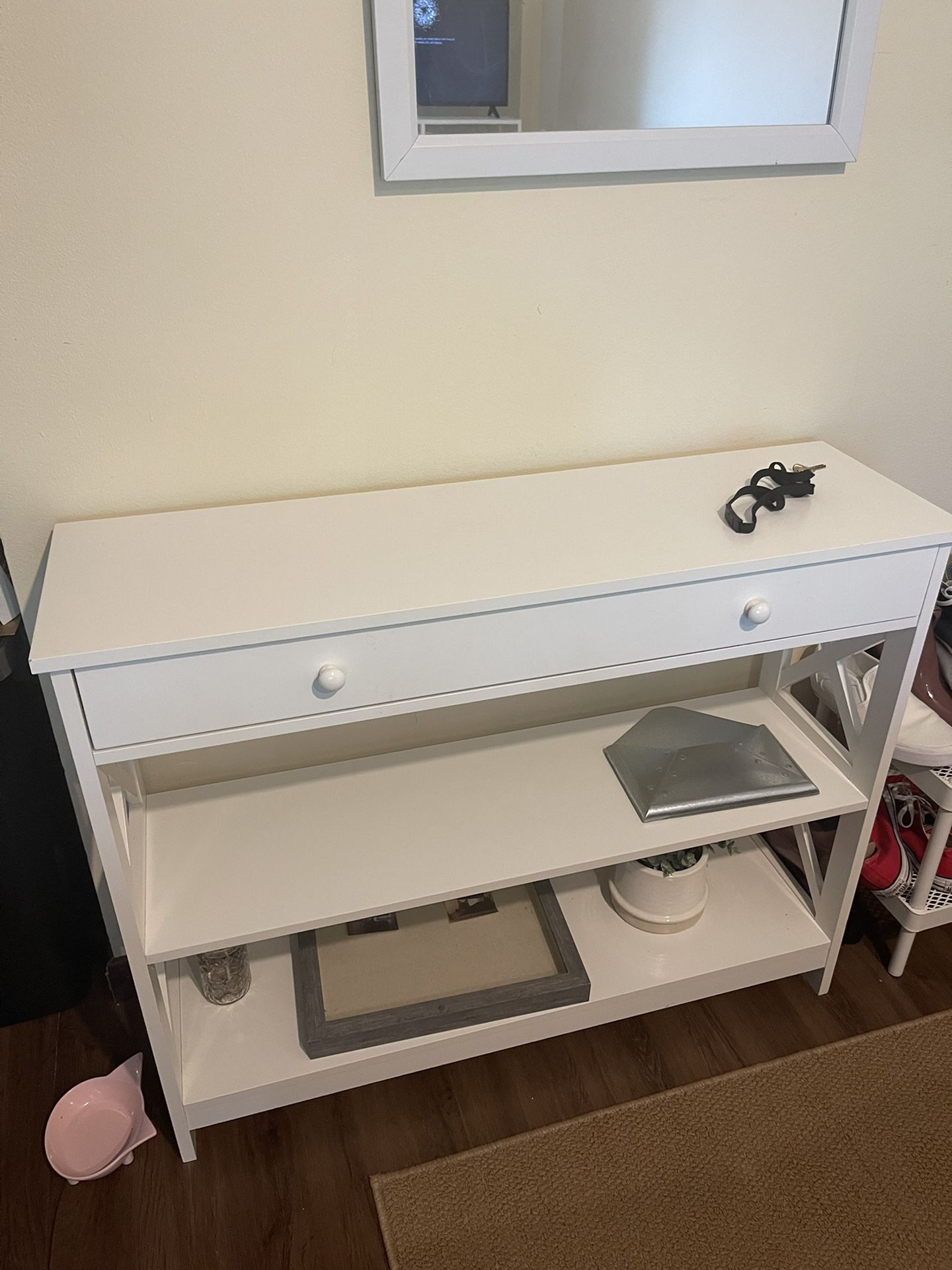 White Console Table