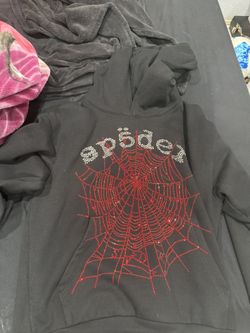 Sp5der Rhinestone OG Web V2 Hoodie