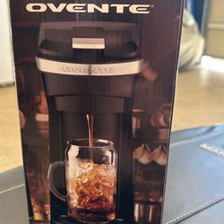 NEW Ovente 2 - IN - 1 Coffee Maker CMK42B 14 Oz Fresh Ground Coffee K CUP