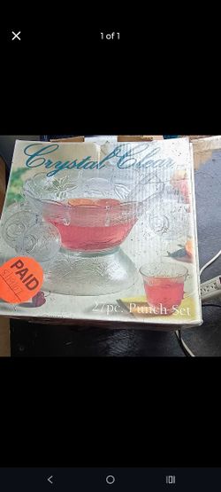 Brand New Punch Bowl Set