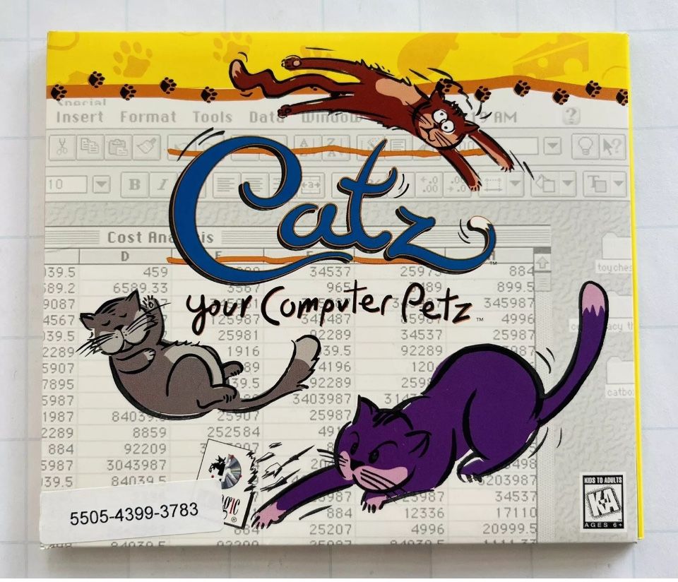 Catz Your Computer Virtual Petz PC MAC Virgin Win 95 Game