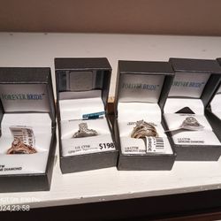 New Engagement Diamond Gold Silver Promise Rings 