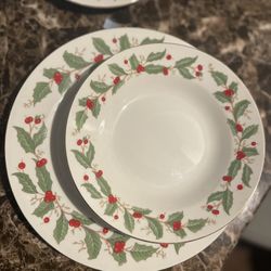 Christmas Holly Fine China