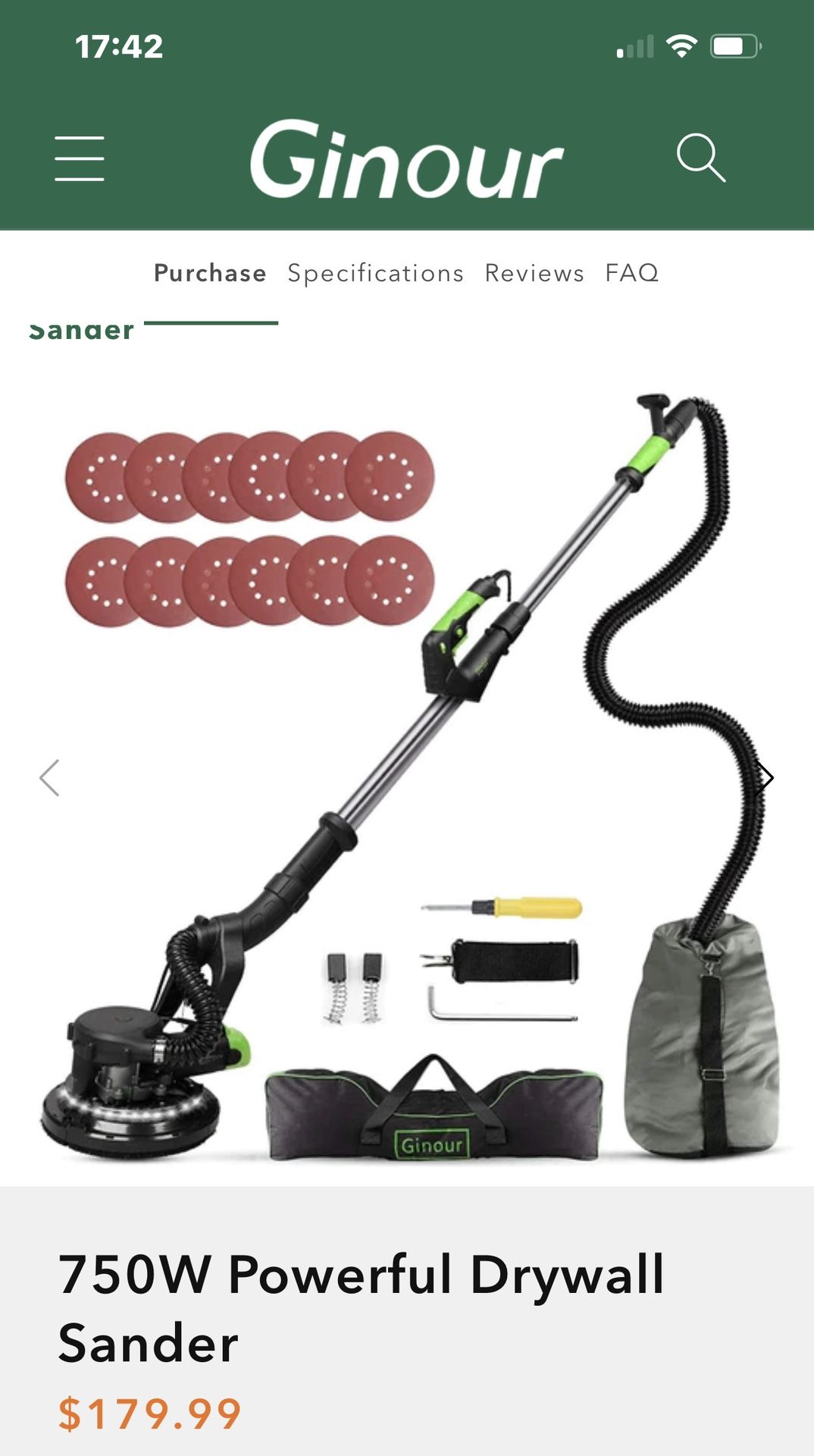 Ginour Drywall Sander