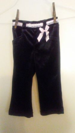 Little Girl's Velour Pants