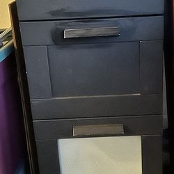IKEA Black 4 Drawer Dresser -  Used