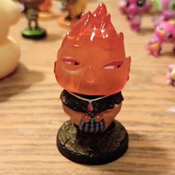 Disney Pixar Elemental Cinder Lumen Cake Topper Figure 2.5"