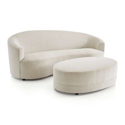 Crate and Barrel Infiniti Couch and Ottoman