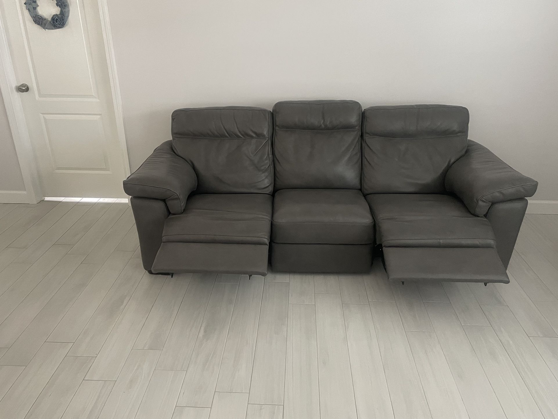 Natuzzi Leather Couch