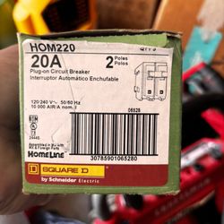 Square D 20amp Breakers 