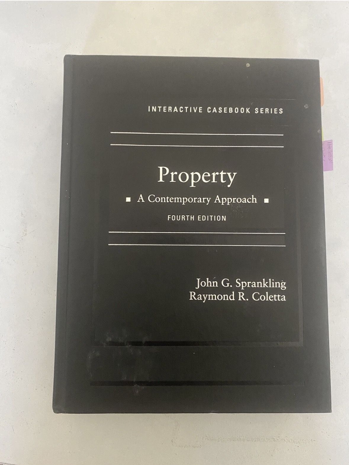 Casebook/Textbook Property: A Contemporary Approach Fourth Edition