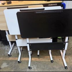 Rolling Laptop Stands Desk Cart Height Adjustable