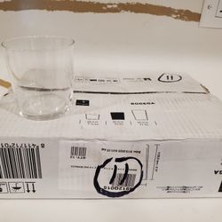 NEW Lot Of 11 Drinking Glasses Bodega Bormioli Rocco 12 Oz Italy Clear Glass