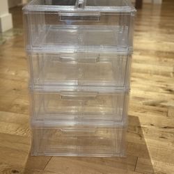 Clear Stackable Drawers (The Container Store)