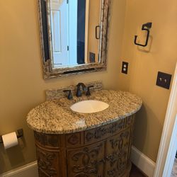 Bathroom Sink And Mirror Combo Only $200!