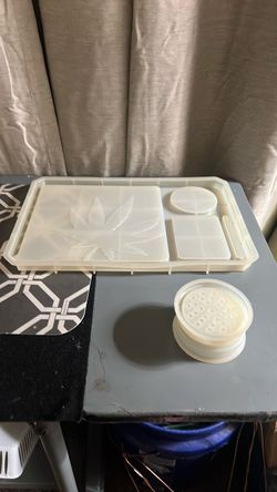 Resin Silicone Mold Set with Tray and Grinder