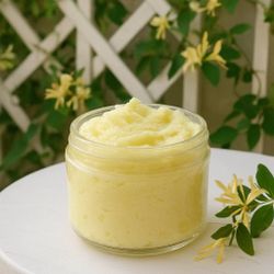Honeysuckle Scented Goats Milk Soap Base Sugar Scrub Yellow Color 