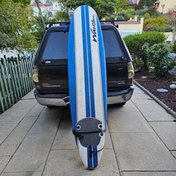 8ft Wavestorm Foam Surfboard With Leash,  Good Condition