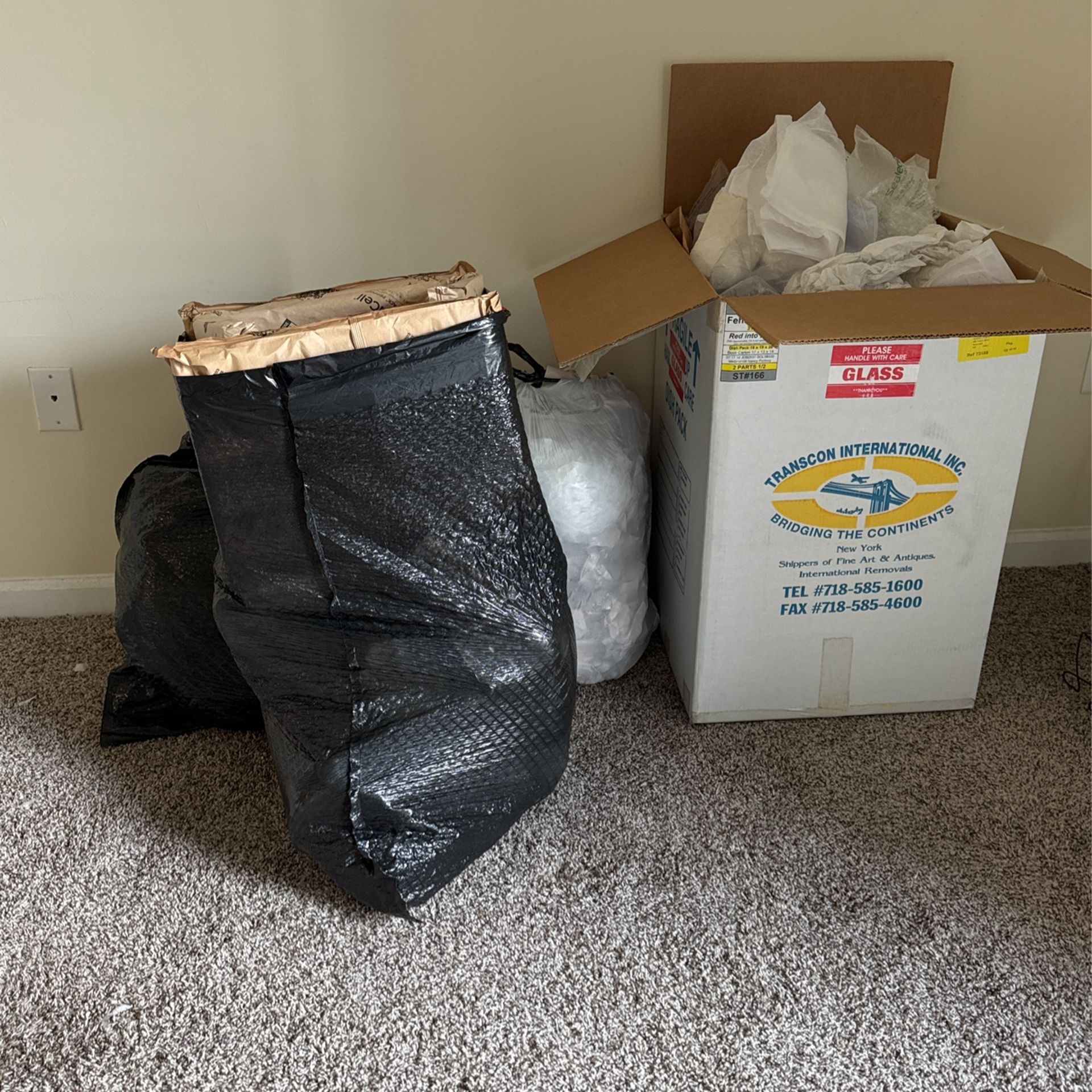 FREE Moving Supplies!! Tissue, Bubble Wrap, Foam, Etc!