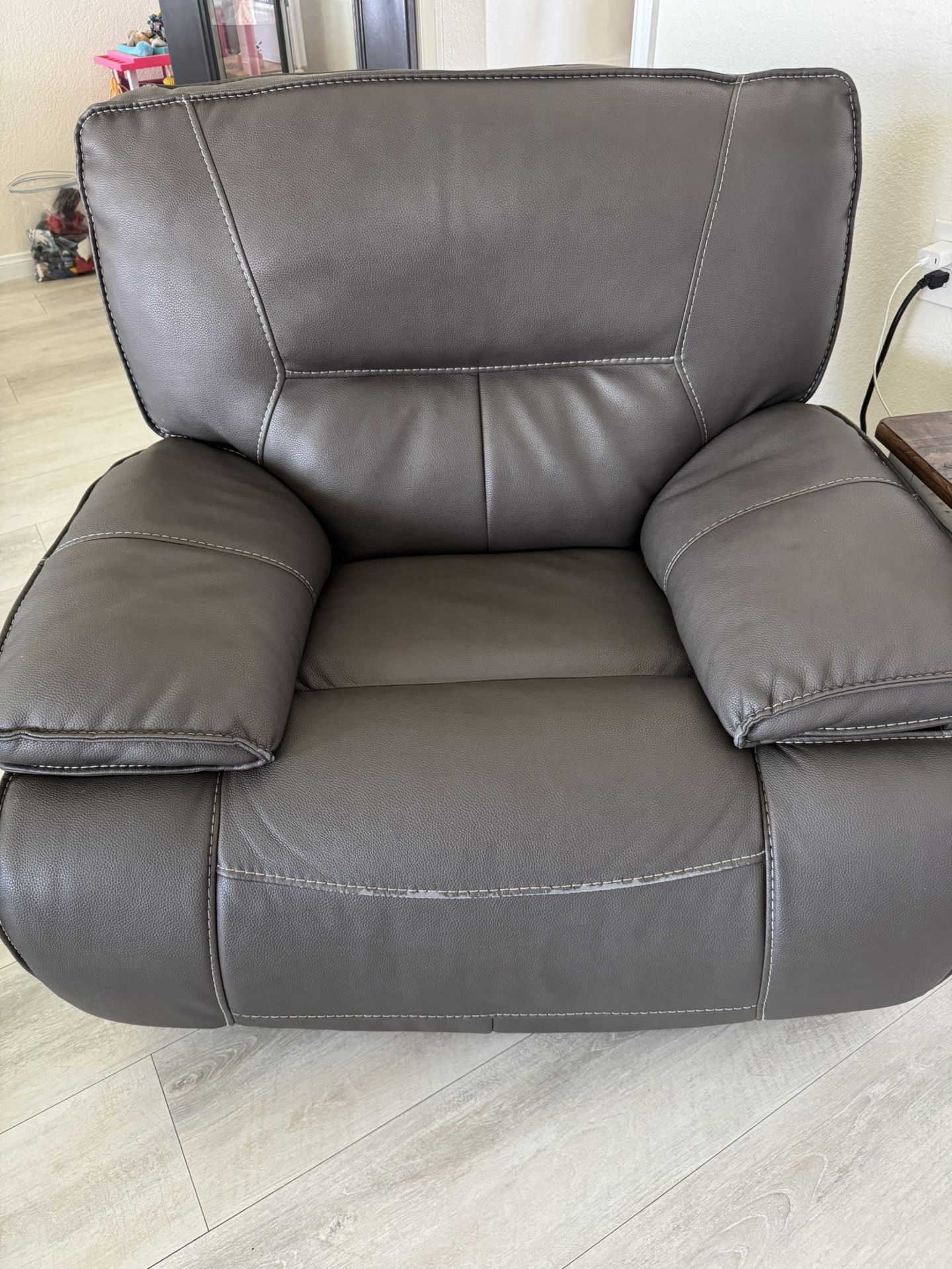 Living Spaces Recliner Sofa, Love Seat And Recliner