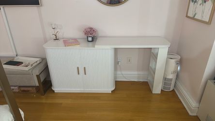 Vanity Table Expandable L-Shaped Roller Shutter