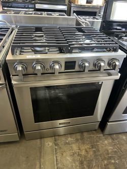 Dacor dual fuel gas range 2026 open box