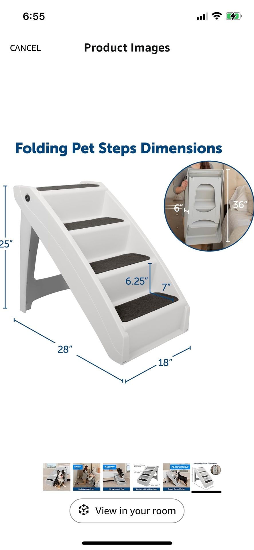PetSafe CozyUp Folding Dog Stairs -