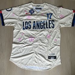 NEW Shohei Ohtani #17 Dodgers Cream 2025 City Connect Tokyo Series Jersey Large