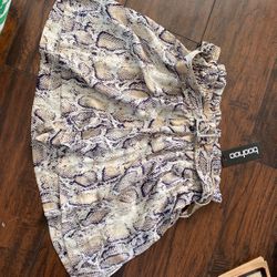 Snake Print Shorts