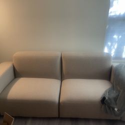 Beige Modern Couch 