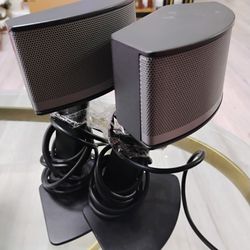 Genuine Bose Companion 5 Multimedia Computer Speakers w/ Stands Left Right 4 Pin