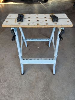 Folding Work Bench Saw Horse Clamp Table