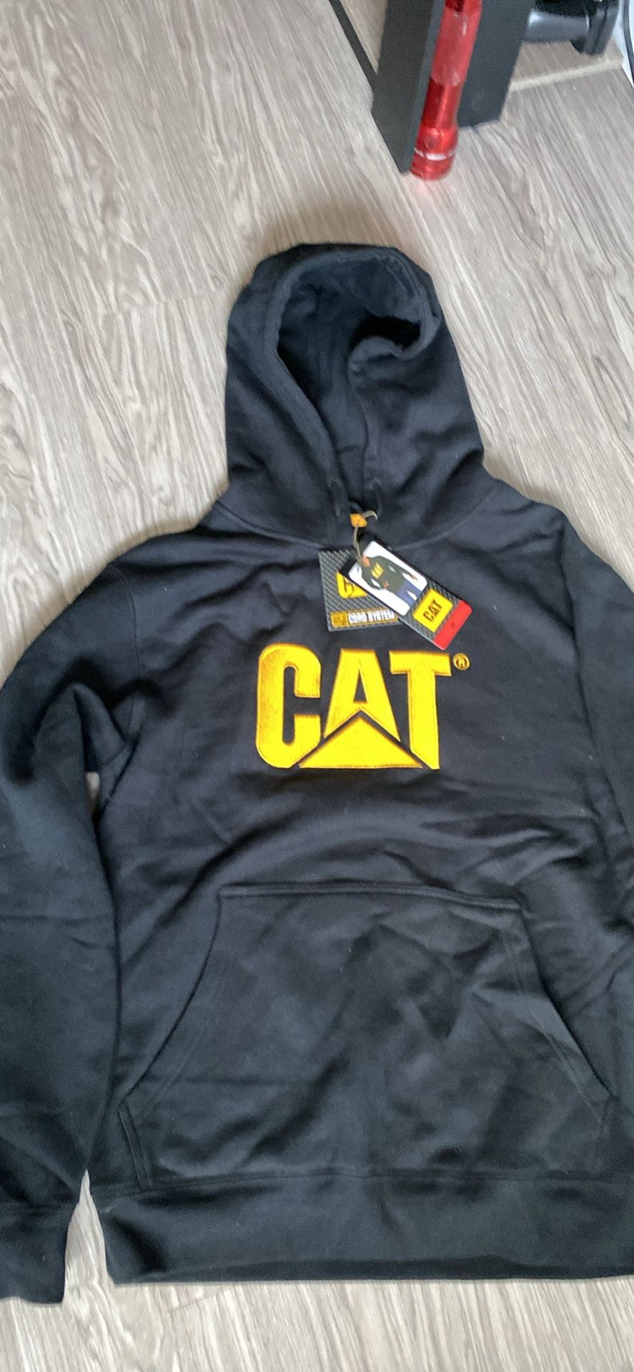 Cat Mens Medium Hoodie Sweatshirt New