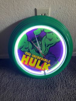 The Incredible Hulk Neon Wall Clock