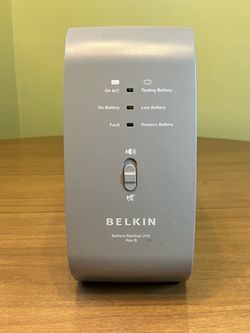 Belkin BU3DC001-12V Battery Backup UPS – Powers On – Battery Needs Replacement