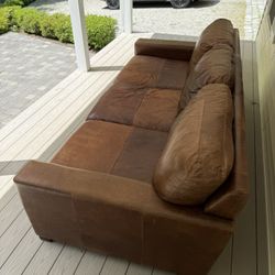 Genuine Leather Couch