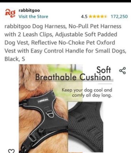New PET HARNESS Size S. See Photos. Cash Pickup Only
